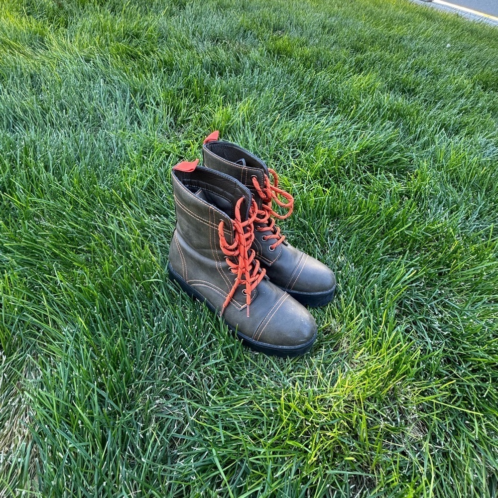 Women’s Seven7 brand Olive Green boots size 8 - Picture 2 of 7